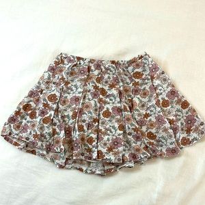 Abercrombie Girls Floral Skort Size 7/8